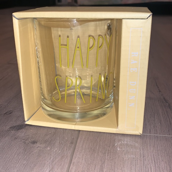 Rae Dunn Happy Spring glass mug - Picture 3 of 3